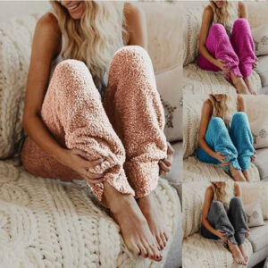 Stay Snug with Women’s Winter Velvet Fleece Pants