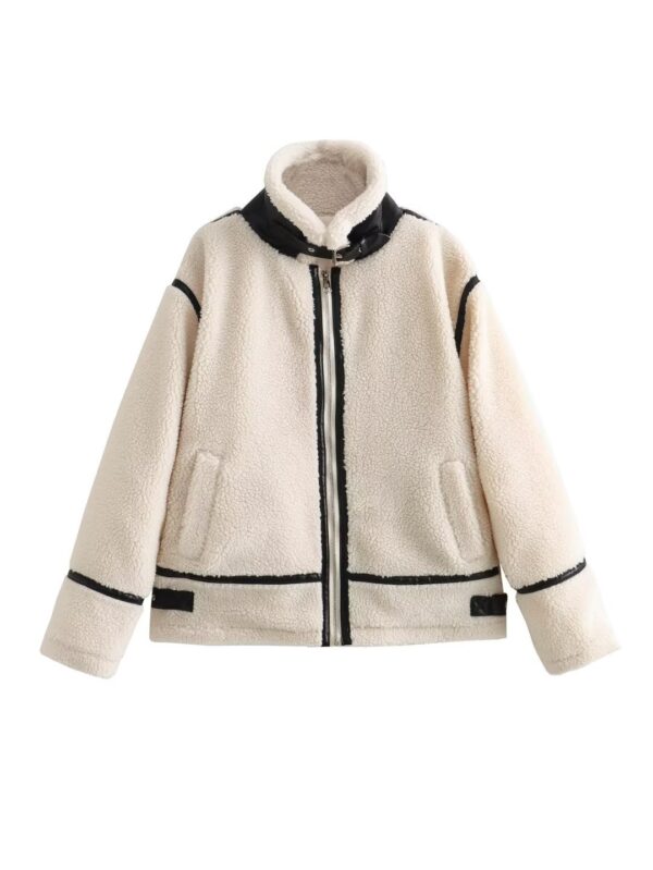 Luxurious Lamb Wool Jacket for Women - Image 5