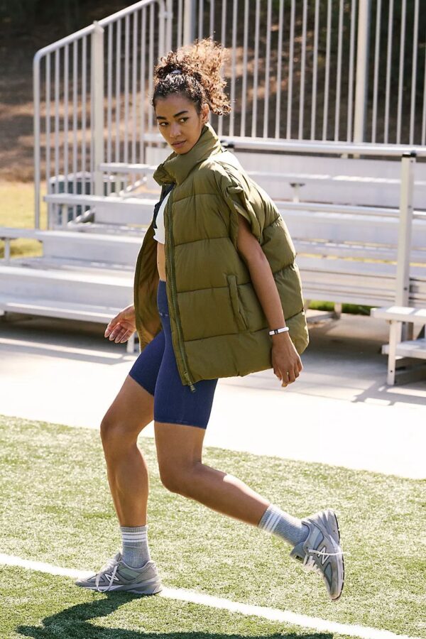 Women's Loose Cotton Puffer Vest - Image 5