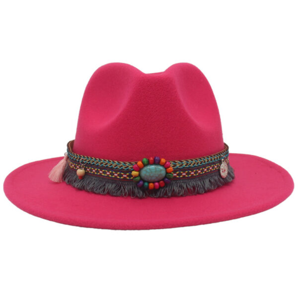 Western Cowboy Hat with Ethnically Inspired Gem Accents - Image 9
