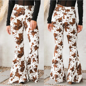 Women’s High Waist Tasseled Jeans with a Unique Twist