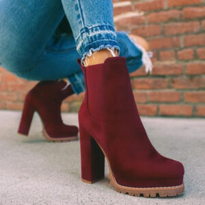 Chic and Sophisticated Ankle Suede Boots for Women
