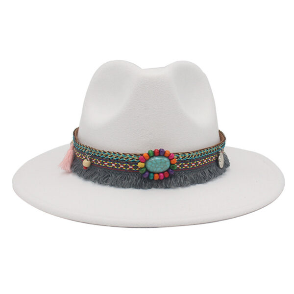 Western Cowboy Hat with Ethnically Inspired Gem Accents - Image 6