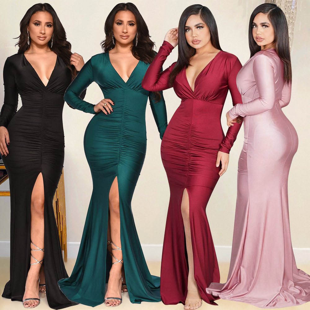 Split Fishtail Dress