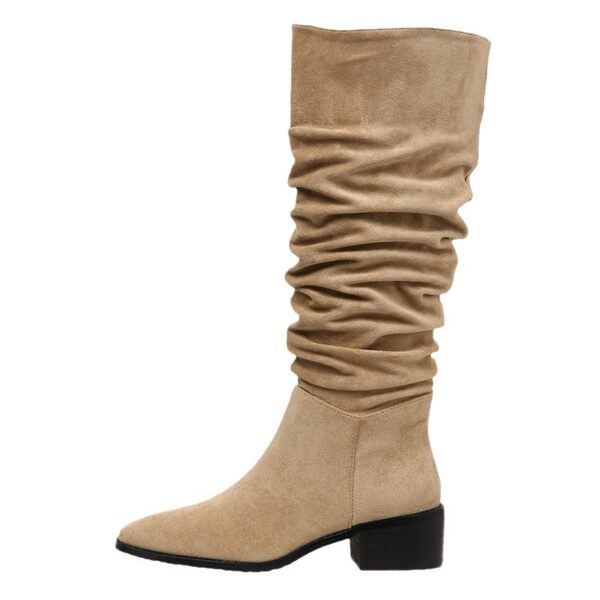 Women's Suede High Leg Boots - Image 6