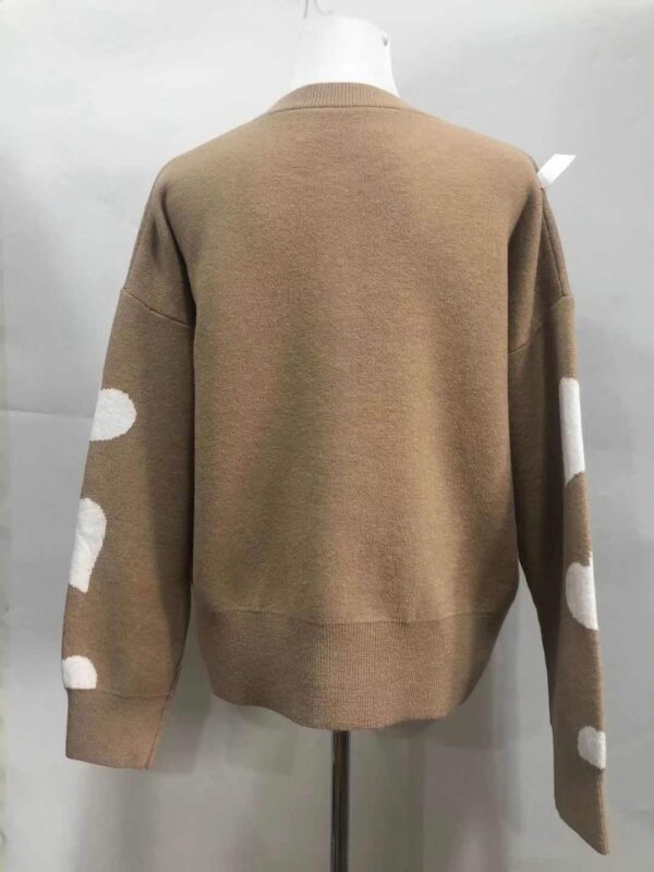 Women's Sweater Cardigan with Lovely Hearts - Image 2
