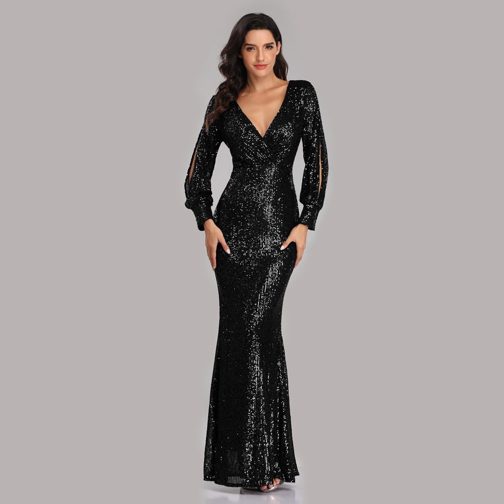 Long Sequined Dress