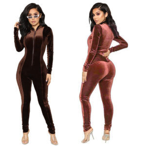 Women’s Velvet Fleece Jumpsuit