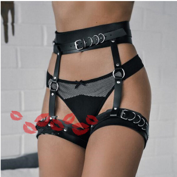 Integrated Leather Garter Belt - Image 4