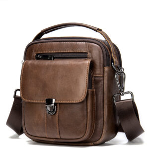 Men’s Leather Crossbody Shoulder Bag