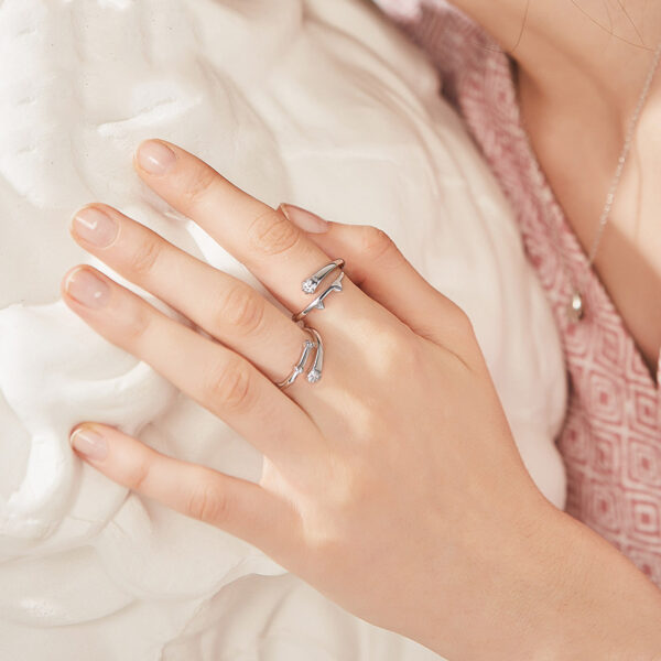 925 Sterling Silver Cat Ring - Image 4