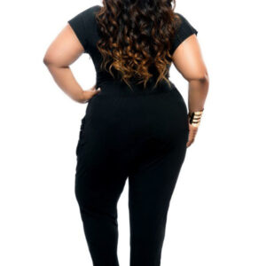 Women’s V Neck Stretchable Jumpsuit