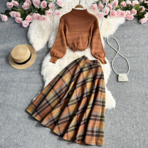 Women’s Sweater and Skirt Ensemble