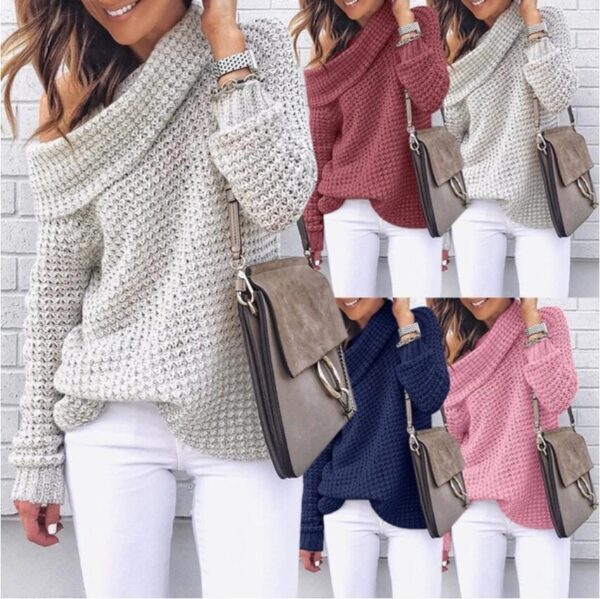 Folded Neck Sweater