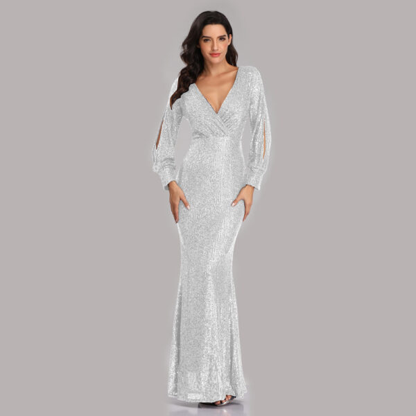 Women's Long Sequined Dress - Image 7