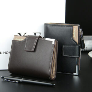 Vertical Design Multifunctional Wallet with Buckle Closure