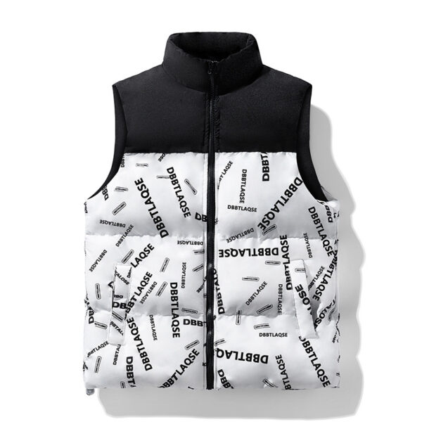 Men's Sleeveless Cotton Down Vest - Image 5