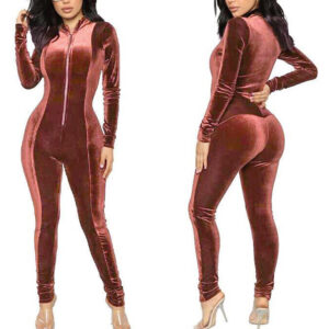 Women’s Velvet Fleece Jumpsuit