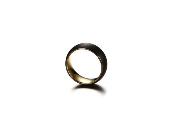 Classic 8mm Tungsten Steel Ring with Brushed Texture - Image 5