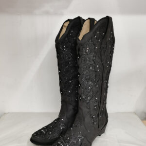 Women’s Hollow Out Rhinestone Western Boots