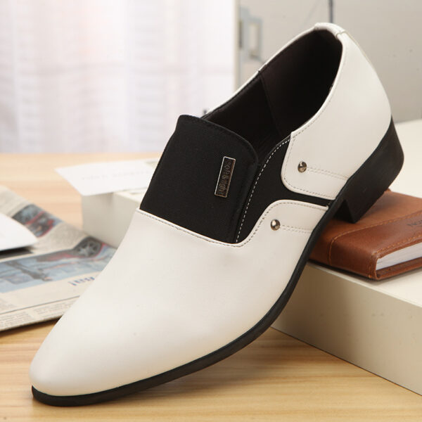 Men's Pointed Toe Fashionable Leather Shoes - Image 5