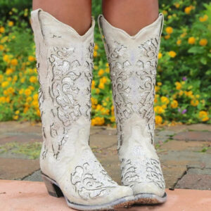 Women’s Hollow Out Rhinestone Western Boots