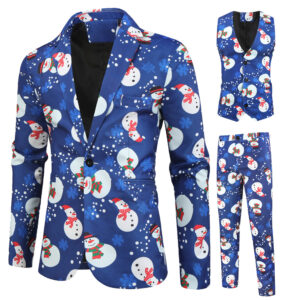 Men’s 3 Piece Christmas Suit Ensemble