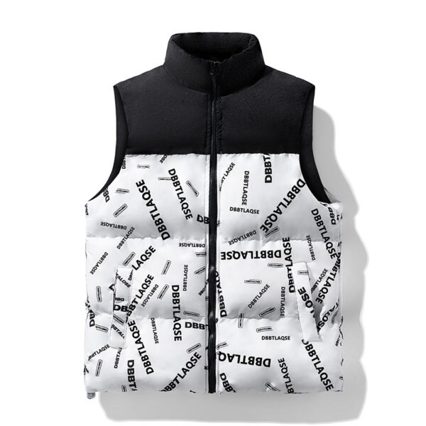 Men's Sleeveless Cotton Down Vest - Image 9