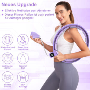 Fat-Burning Made Easy with the Detachable Hula Hoop Set
