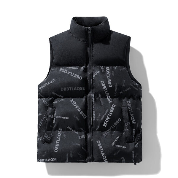 Men's Sleeveless Cotton Down Vest - Image 7