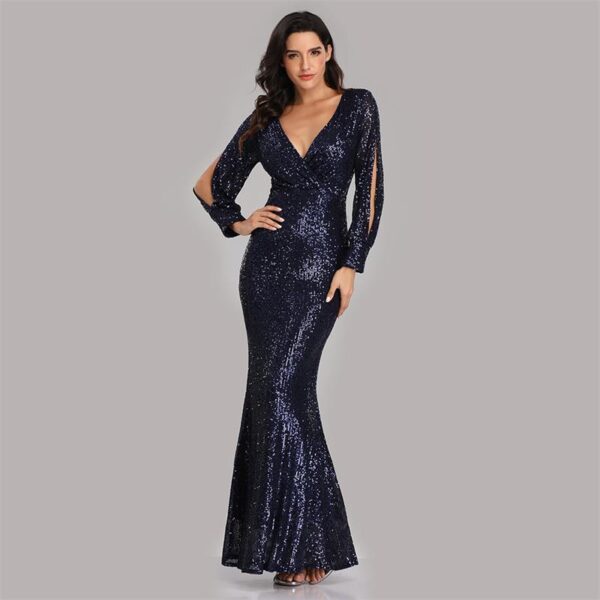 Women's Long Sequined Dress - Image 4