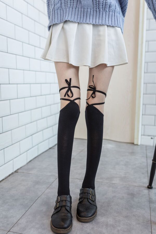 Over the Knee Lolita Inspired Socks for Women - Image 2