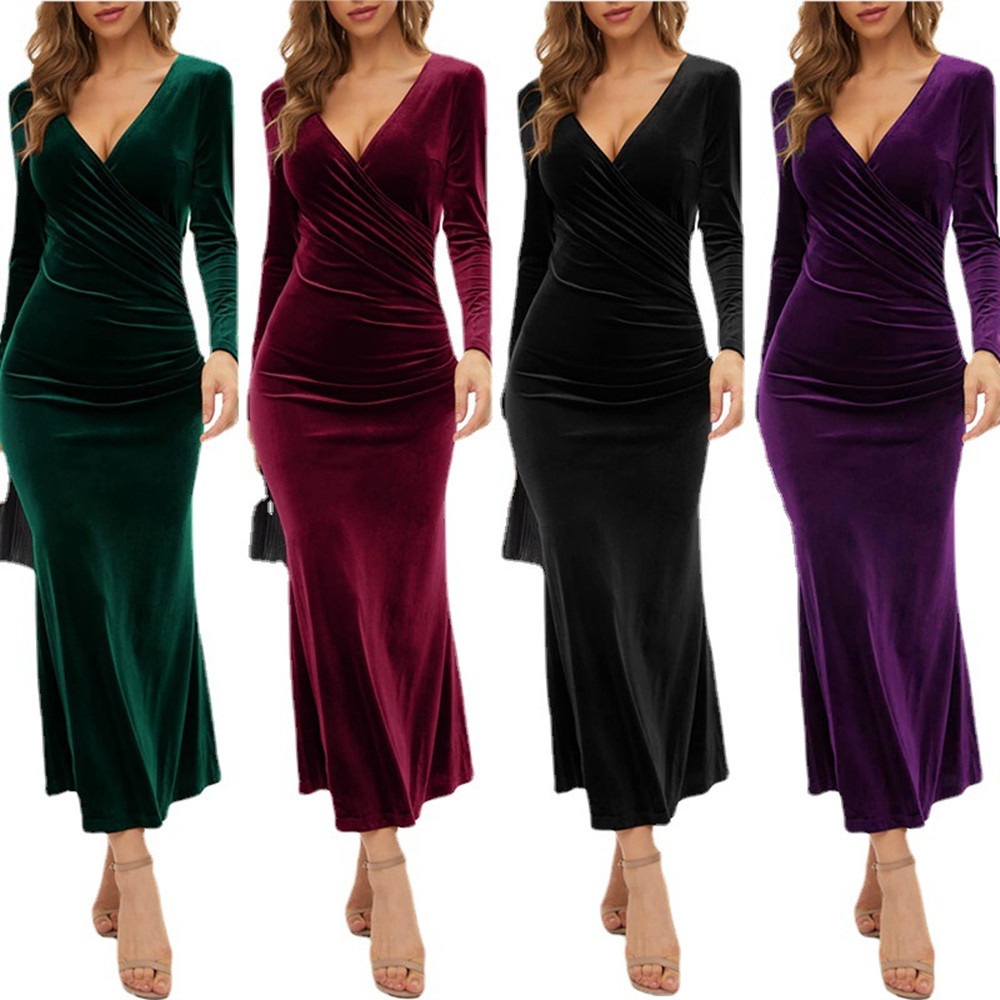 Slim Velvet Dress