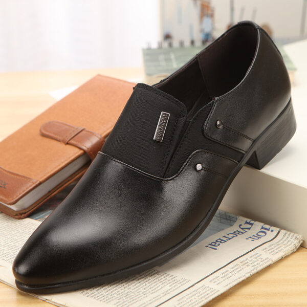 Men's Pointed Toe Fashionable Leather Shoes - Image 4