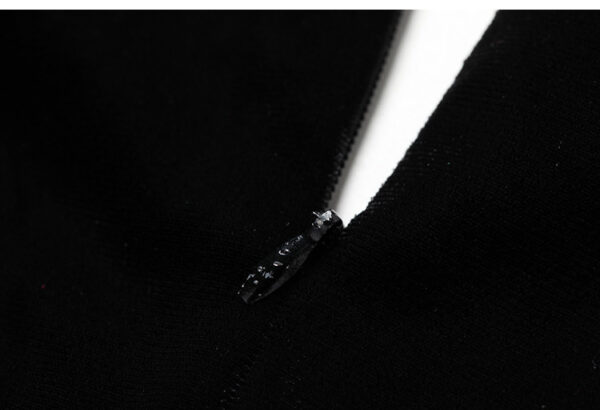 Women's Velvet Evening Dress with Slit and Pleats - Image 6
