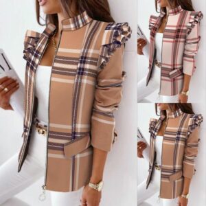 Women’s Ruffled Shoulder Jacket