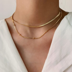 Women’s Gold Plated Twin Necklace