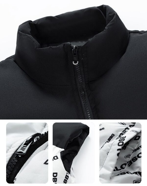 Men's Sleeveless Cotton Down Vest - Image 6