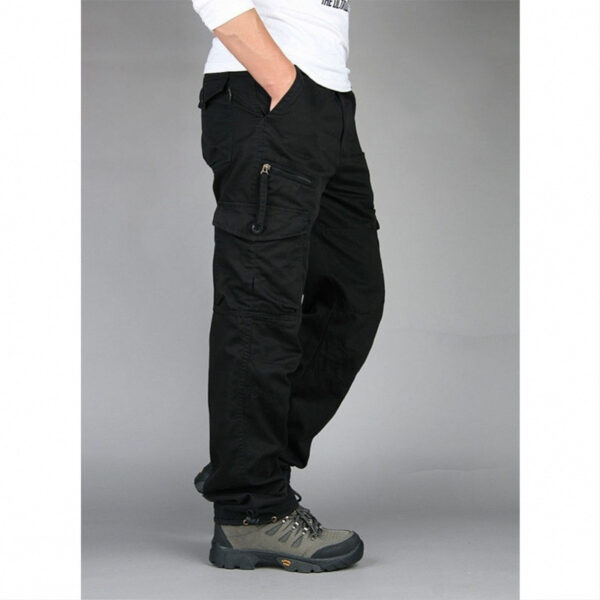 Men's Cargo Pants – Combat-Style Cotton Work Trousers with Multi-Pockets - Image 3
