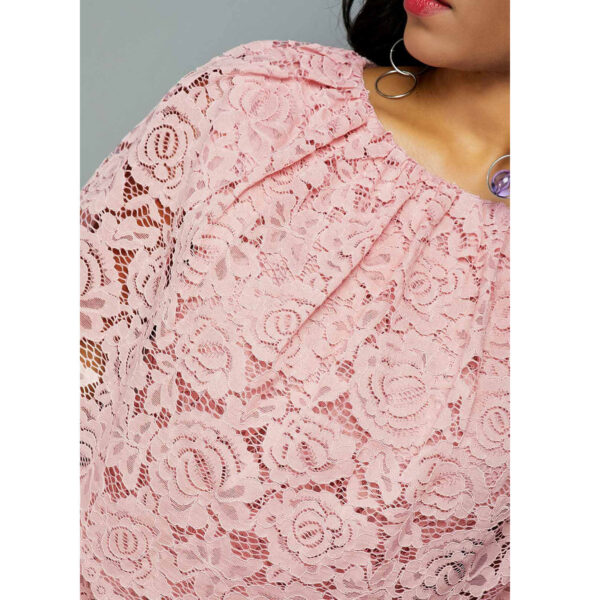 Women's Plus Size Midi Dress for Effortless Glamour - Image 5