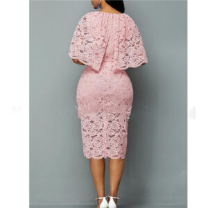 Women’s Plus Size Midi Dress for Effortless Glamour