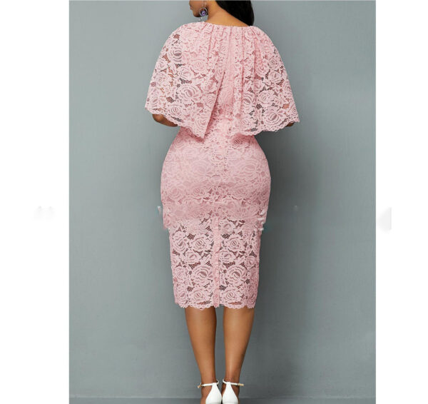 Women's Plus Size Midi Dress for Effortless Glamour - Image 2
