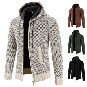 Cozy Cardigan Sweater with Hood – The Ultimate Cold Weather Essential for Men