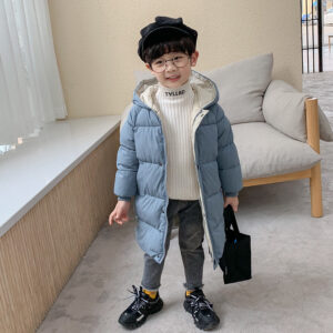 Mid-Length Down Padded Jacket for Kids