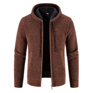 Cozy Cardigan Sweater with Hood – The Ultimate Cold Weather Essential for Men