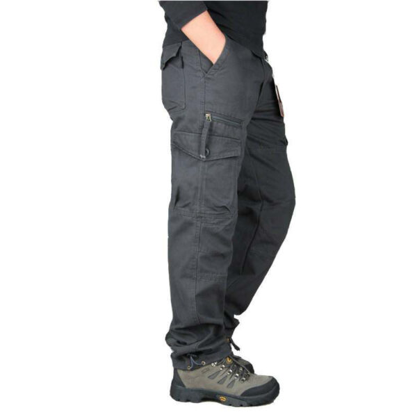 Men's Cargo Pants – Combat-Style Cotton Work Trousers with Multi-Pockets - Image 6
