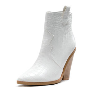 Women’s Snake Print Boots – Western Cowboy Style with a Modern Twist