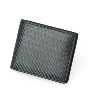 Carbon Fiber Patterned Anti Theft Wallet for Men