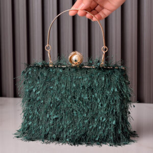 Elegant Tassel Evening Bag – Rhinestone Clutch and Beaded Handbag for Women
