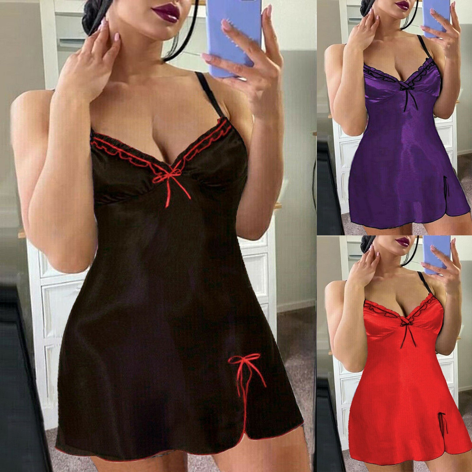 Lace Sling Night Dress